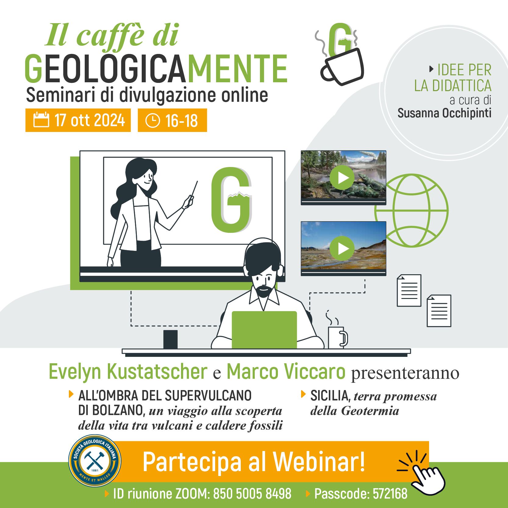 Il Caff&egrave; di Geologicamente - Seminari di approfondimento online