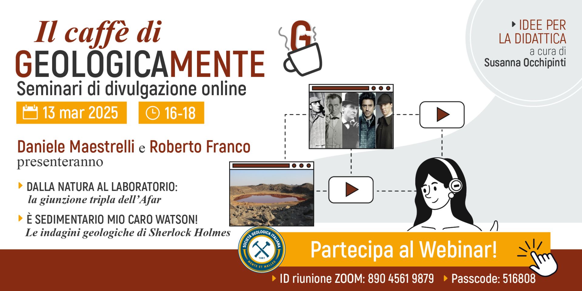 Il Caff&egrave; di Geologicamente - Seminari di approfondimento online