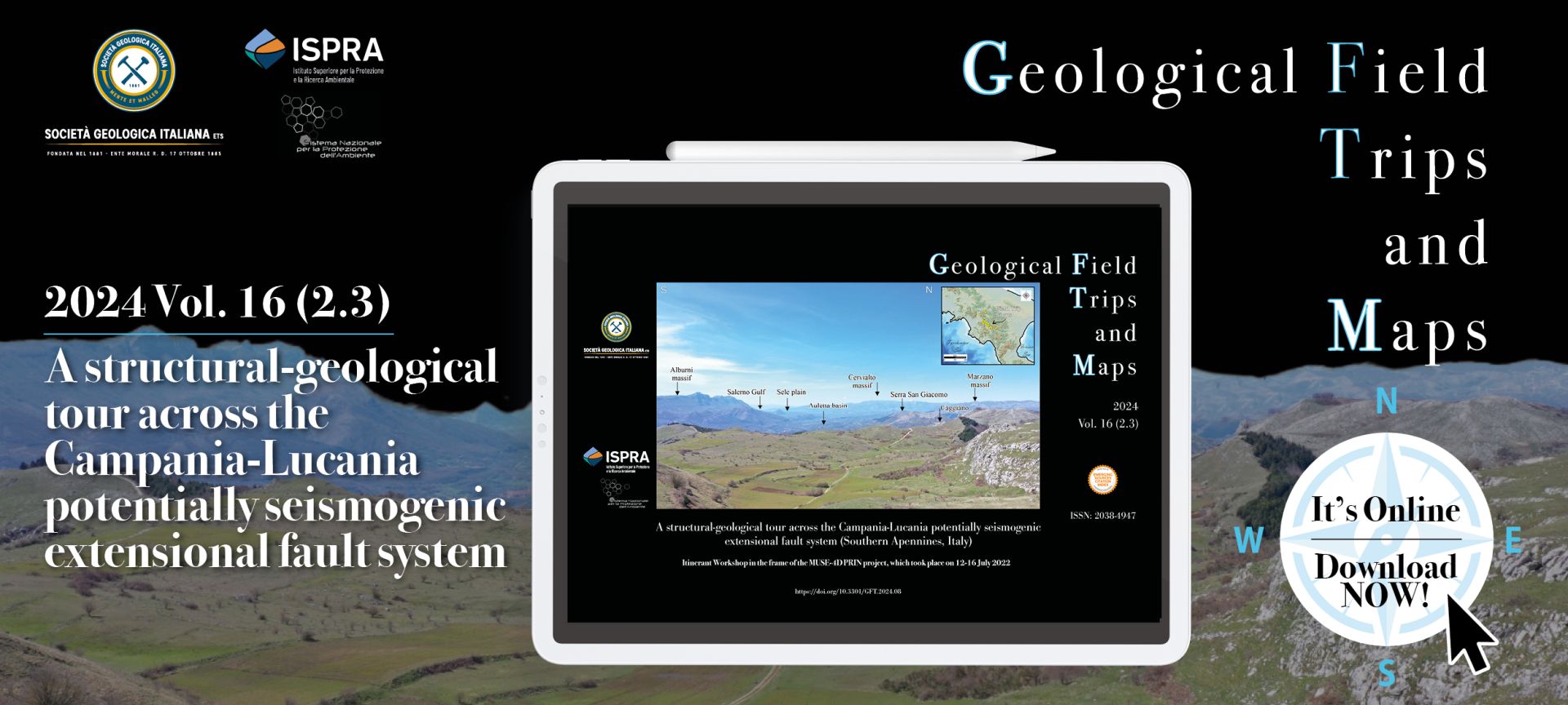 Pubblicazione del volume 16 (2.3) dei Geological Field Trips and Maps