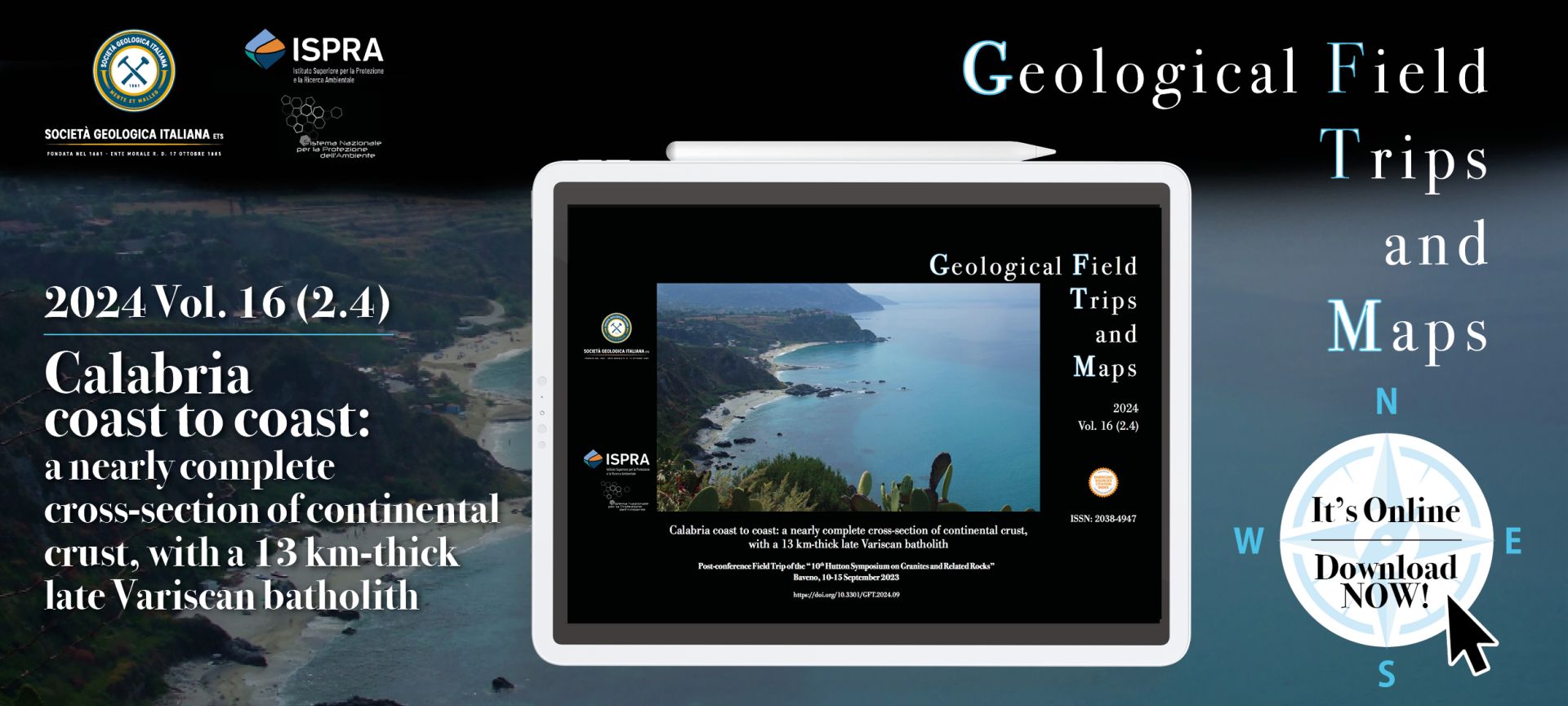 Pubblicazione del volume 16 (2.4) dei Geological Field Trips and Maps